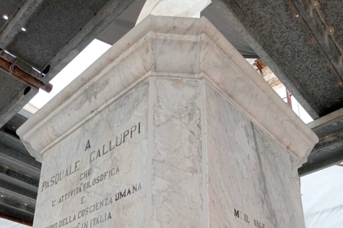 A Tropea restaurato il monumento dedicato a Pasquale Galluppi