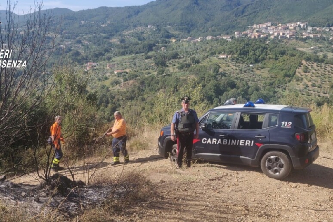 Arrestati due presunti piromani in provincia di Cosenza 