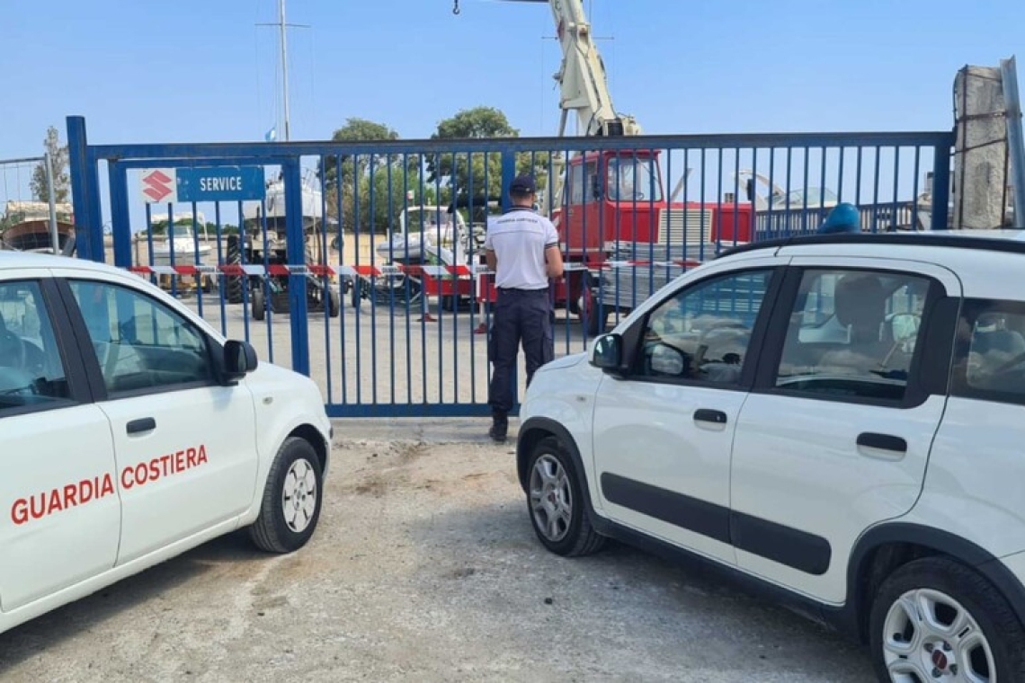 Sequestrato un cantiere nautico per irregolarità ambientali