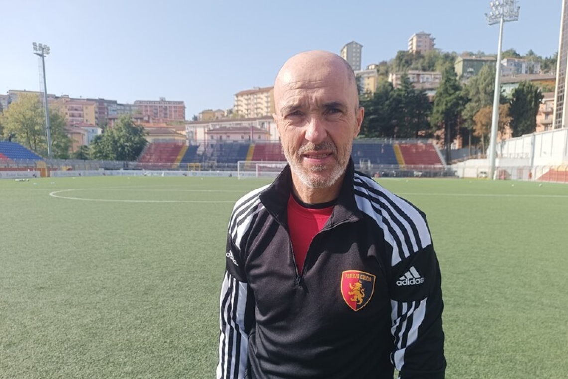 Primo allenamento per il nuovo allenatore del Potenza Calcio, Lerda