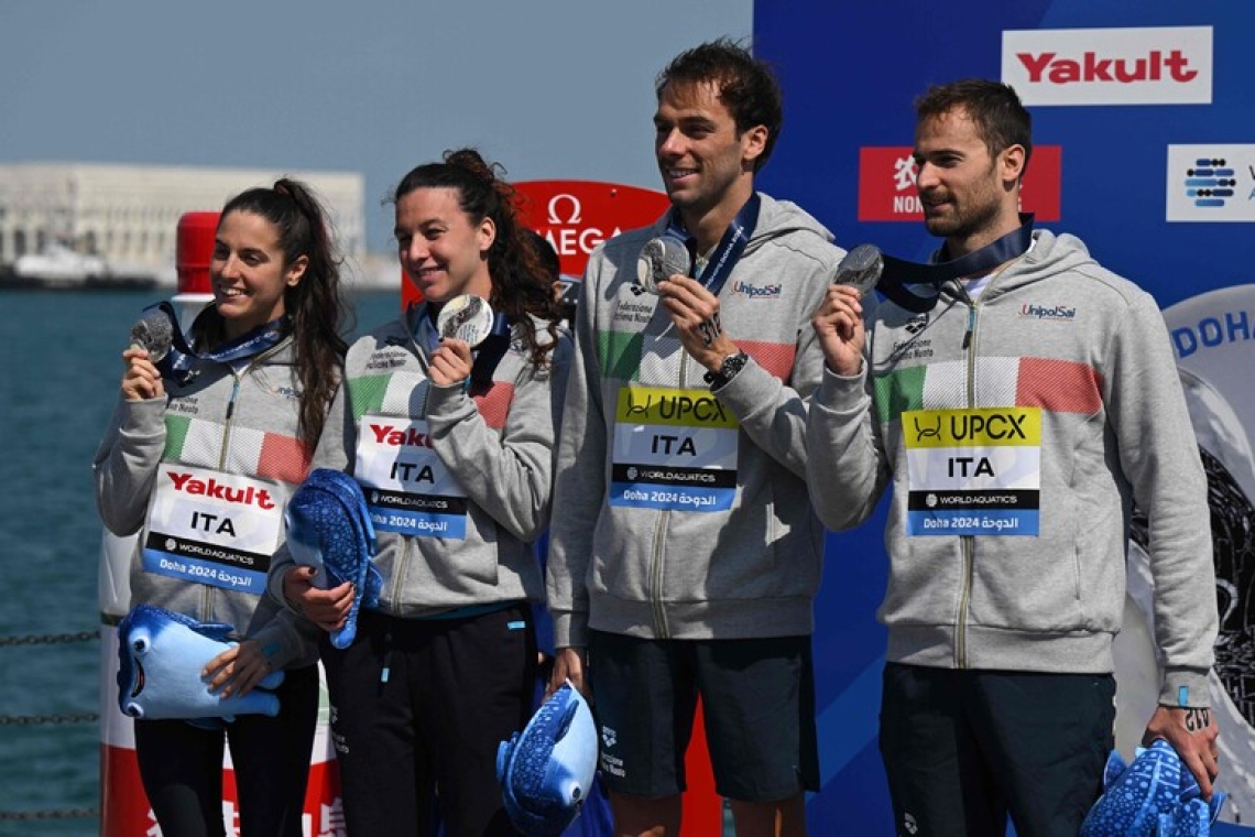 Acerenza d'argento con la staffetta 4x1500 ai  mondiali di nuoto